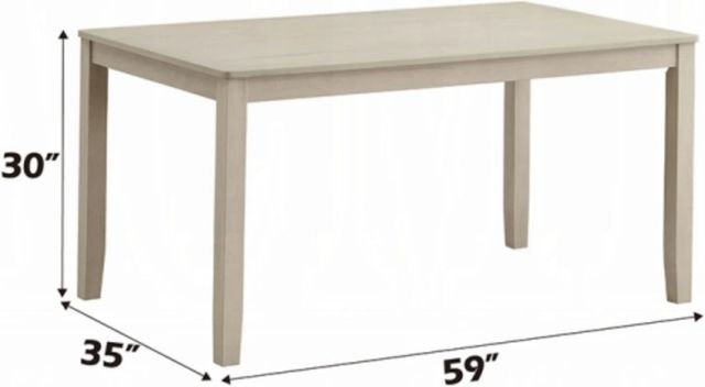 ACME Furniture Ferris Antique Gray Dining Table-2