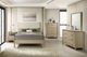 Elements International Jonas 3-Piece Natural/White Full Upholstered Bedroom Set-1