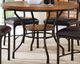 Bernards Stockton Brown Casual Dining Table with Black Base-0
