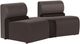 American Leather® Customizable Waverly 3-Piece Leather Curved Sectional-0