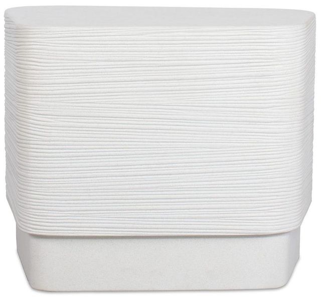 Uttermost® Saltwater White Concrete Indoor-Outdoor Side Table-3