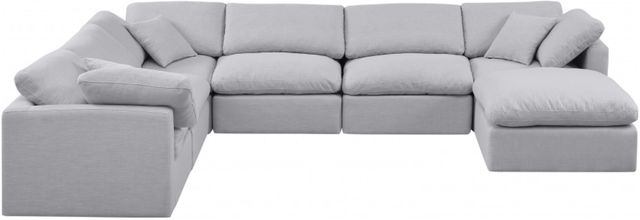 Meridian Furniture Indulge 7-Piece Gray Modular Sectional-2