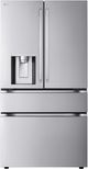 LG 36” 28.6 Cu. Ft. PrintProof™ Stainless Steel 4 Door French Door Refrigerator with Full Convert Drawer-0
