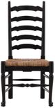 Furniture Classics Bradley Black/Brown Ladderback Side Chair-1