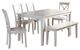 Jofran Inc.Simplicity 6-Piece Dove Dining Set-0
