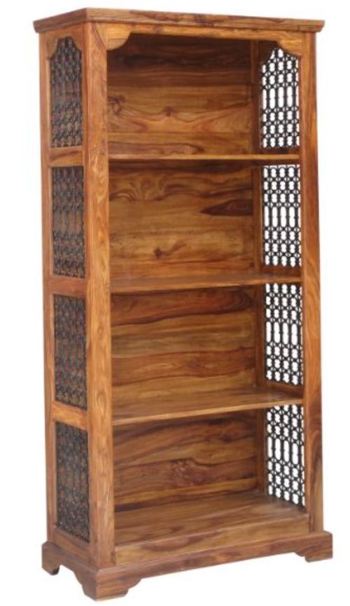 Jaipur Furniture Ganga Ring Jali Brown Large Bookcase-0