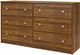Ameriwood Home Ellwyn Bank Alder 6 Drawer Dresser-2