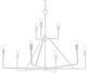 Currey & Company Trilling Gesso White Chandelier-1