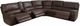 Cheers by Man Wah 6-Piece Cowboy Dark Brown Power Reclining Sectional-2