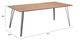 Zuo® Modern Perpignan Brown Dining Table with Silve Metal Legs-3