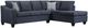 Delta Furniture Manufacturing 2-Piece Hershey Navy Right-Arm Facing Sectional and Chaise-1