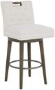 Fairfield® Customizable Entree Dining Pull Short Button Back Swivel Bar Stool-0