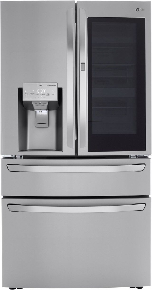 LG 36" 29.5 Cu. Ft. PrintProof™ Stainless Steel French Door Refrigerator with CraftIce™-1