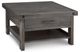 Handstone Customizable Rafters Heritage Platinum Single Drawer Coffee Table-0