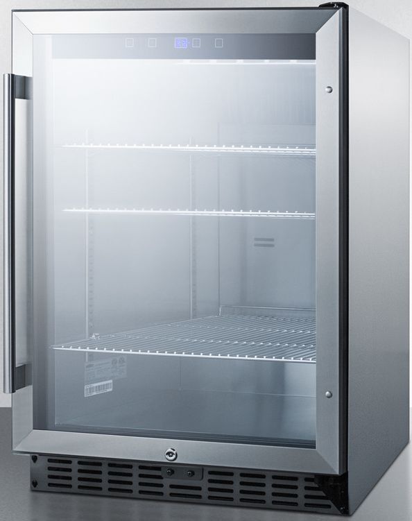 Summit Commercial® 5.0 Cu. Ft. Stainless Steel Frame Outdoor Beverage Center-1
