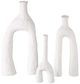 Currey & Company Zante 3-Piece Matte White Vase Set-0