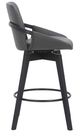 Armen Living Baylor Gray 26" Swivel Counter Stool-1
