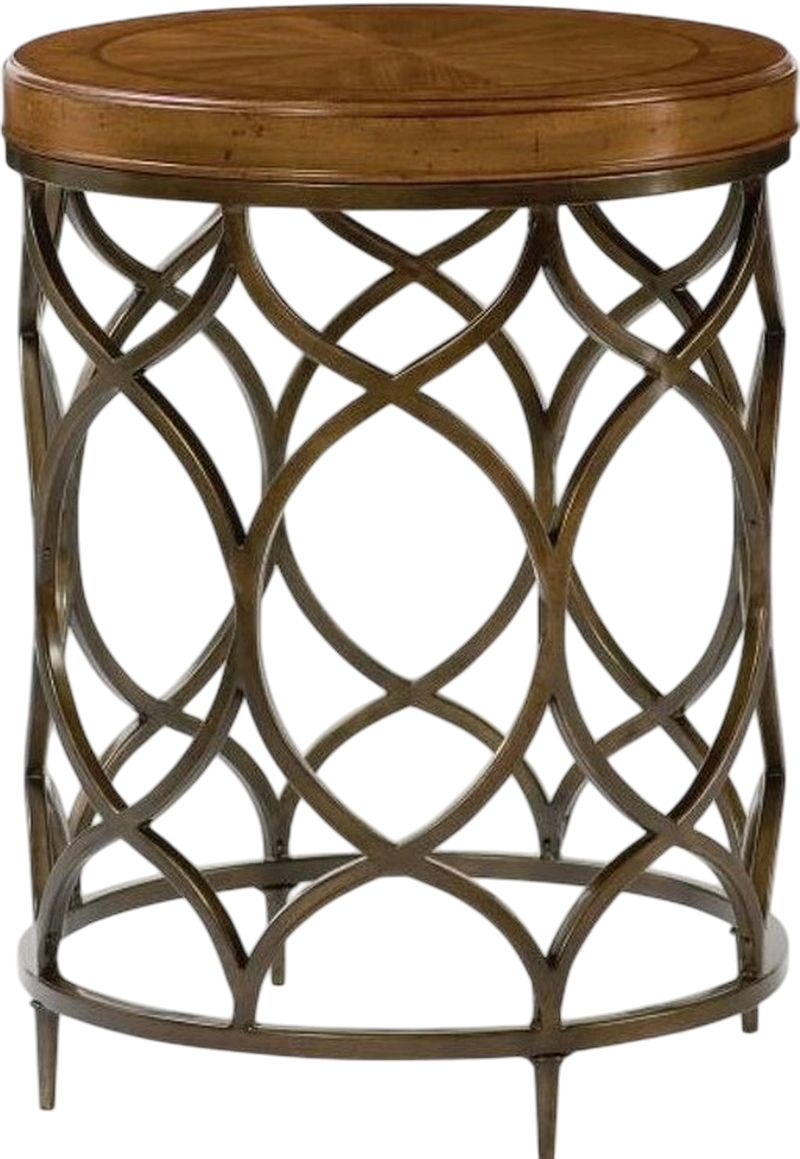 Hidden Treasures Round Lamp Table - Thumbnail 4