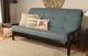 Kodiak Furniture Linen Aqua 8" Coil Hinged Innerspring Queen Futon Mattress -2