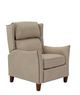 Man Wah Ivory Leather High Leg Recliner-2
