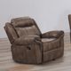 Furniture of America® Agata Brown Manual Glider Recliner-1
