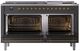 Ilve® Nostalgie II Series 60" Graphite Matte Pro Style Dual Fuel Range-1