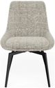 Modus Furniture CEO Beige Upholstered Swivel Dining Side Chair-2