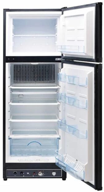 Unique® Appliances 23.75" 8 Cu. Ft. Black Propane Top Freezer Refrigerator-1