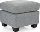 Decor-Rest® Furniture LTD 2135 Gray Ottoman-0