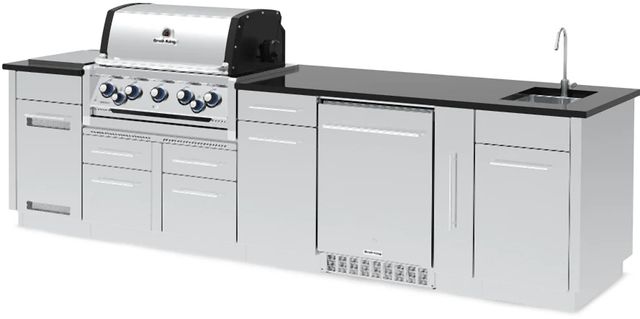 Broil King® Imperial™ S 690iH Stainless Steel Natural Gas Outdoor Kitchen Kit-2