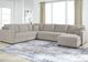 Benchcraft® ModMax Luxe 5-Piece Flint Right-Arm Facing Sectional with Storage Chaise and Pop Up Sleeper-1