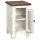 Signature Design by Ashley® Wystfield Brown Chairside End Table with Antique White Base-2