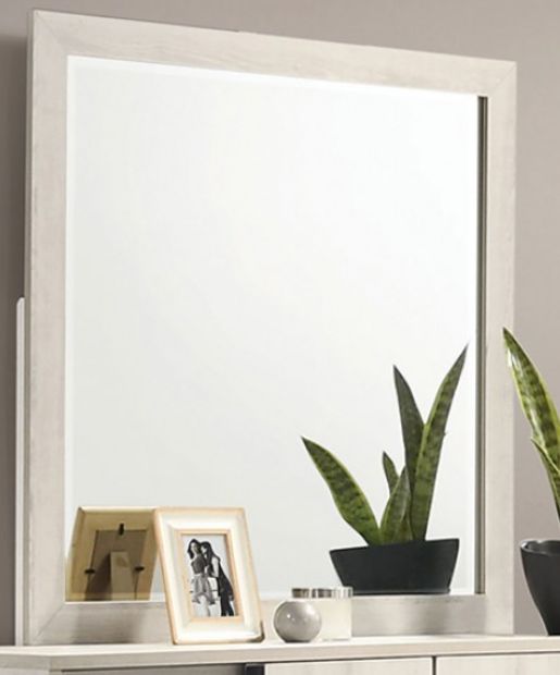 Furniture of America® Horten White Wash Dresser Mirror-0