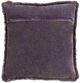 Surya Washed Cotton Velvet Bright Purple 20"x20" Pillow Shell with Down Insert-1