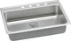 Elkay Lustertone® Classic Lustrous Satin Stainless Steel 31" x 22" x 6.5" 2-Hole Single Bowl Drop-in ADA Sink with Perfect Drain® and Quick-Clip-0