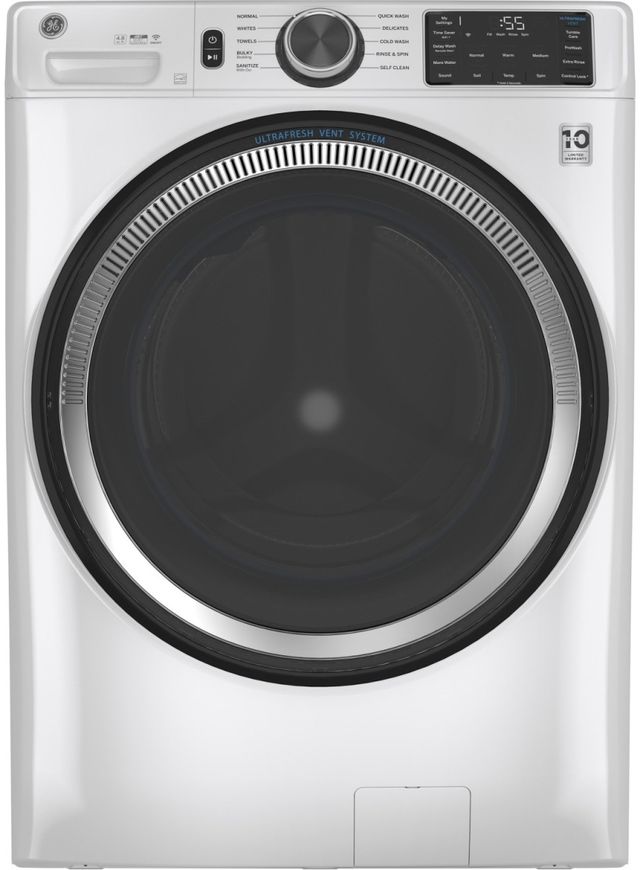 GE® White Front Load Washer and Electric Dryer Laundry Pairing-1