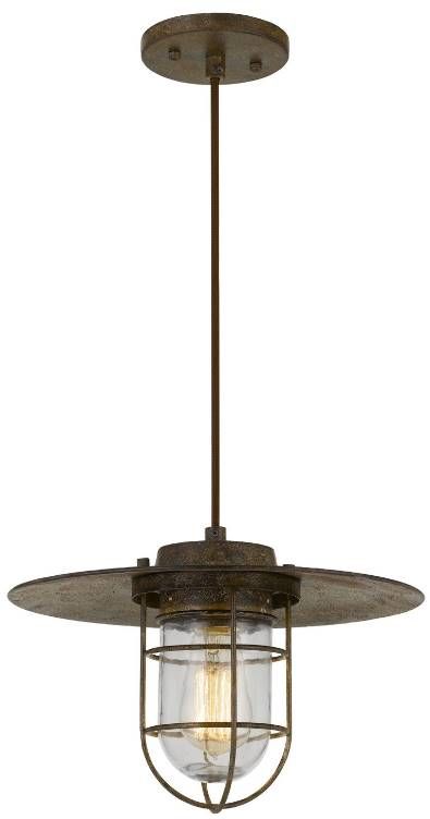 Cal® Lighting & Accessories Owenton Old Rust Pendant-1