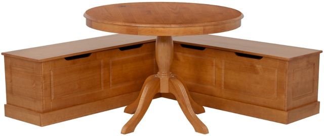 Linon Norah Caramel Nook and Caramel Table-0