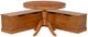 Linon Norah Caramel Nook and Caramel Table-0