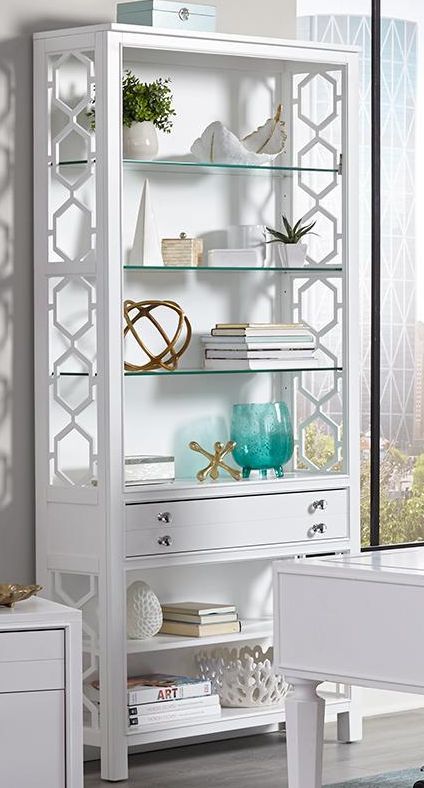 Parker House® Ardent Paris White Bookcase-2