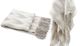 A & B Home Cream/Gray Space Dyed Fringed Throw Blanket-1