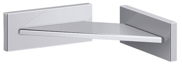 KOHLER® Square Polished Chrome Foot Ledge-0
