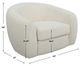 Uttermost® Capra Off-White Swivel Chair-2