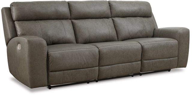 Signature Design by Ashley® Roman Smoke Power Reclining Sofa-0
