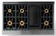 Viking® 7 Series 48" Cast Black Pro Style Dual Fuel Range-4