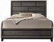 ACME Furniture Valdemar Weathered Gray Eastern King Panel Bed-3