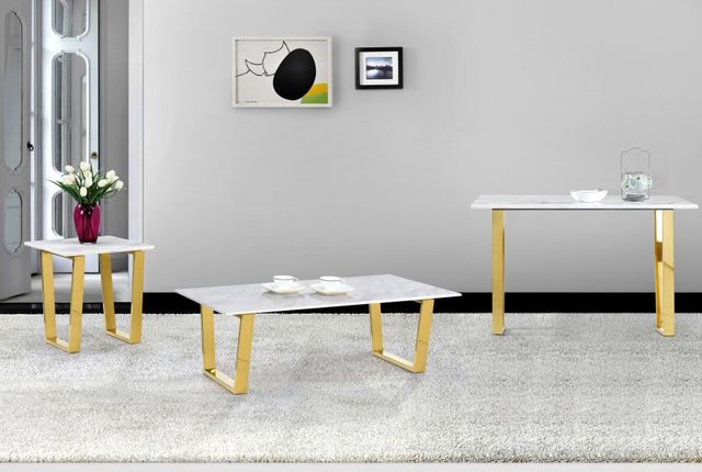 Meridian Furniture Cameron Gold Coffee Table-1