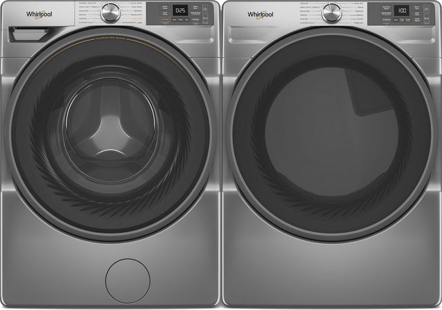 Whirlpool Front Load Pair (WFW5720RR-YWED5720RR) - Silver