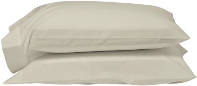 Dreamfit® DreamHealth™ 2-Piece Ivory Organic Cotton Percale King Pillowcase Set-0