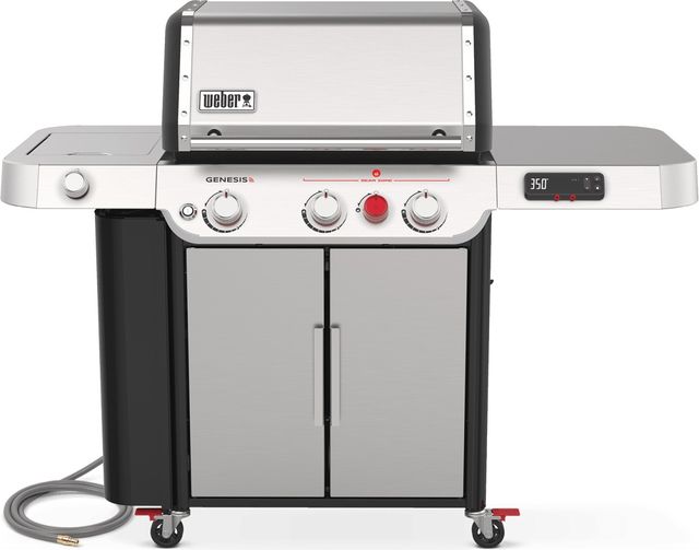 Weber® Genesis 3-Burner Stainless Steel Smart Freestanding Natural Gas Grill-0
